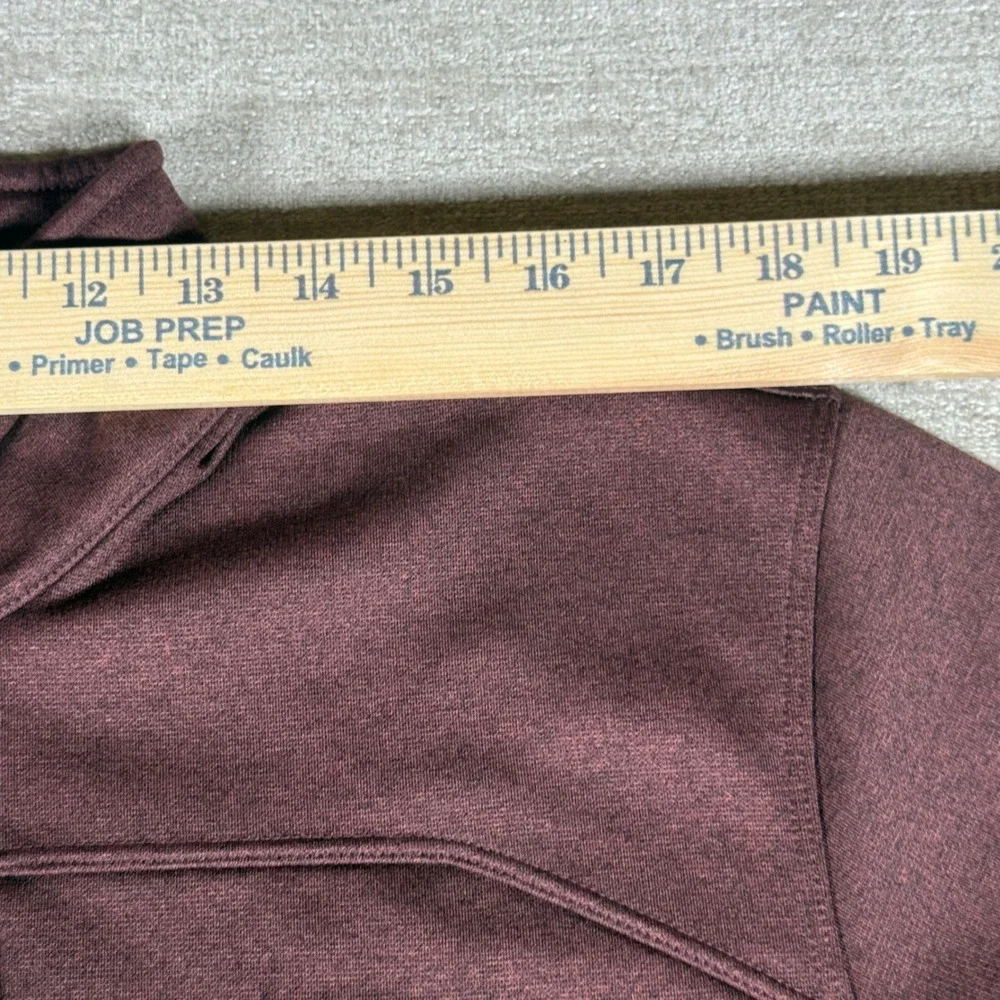 The North Face 1/4 Zip Pullover Mens XL Burgundy Stretch L/S US Freeskiing CUG0